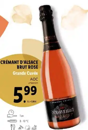 Lidl Crémant D'Alsace Brut Rosé offre