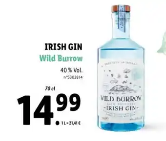 Lidl Irish Gin Wild Burrow offre