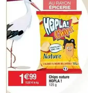 Cora x Carrefour Chips Nature Hopla! offre