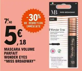 E.Leclerc Mascara Volume Parfait Wonder Eyes offre