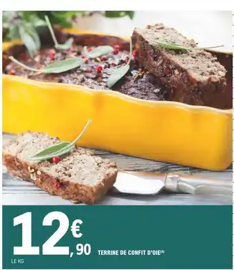 E.Leclerc Terrine De Confit D'oie offre