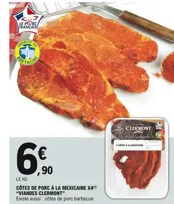 E.Leclerc Côtes De Porc à La Mexicaine X4 offre