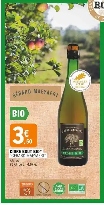 E.Leclerc Cidre Brut Bio offre