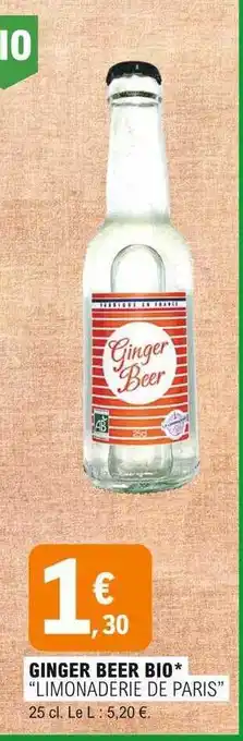 E.Leclerc Ginger Beer Bio offre