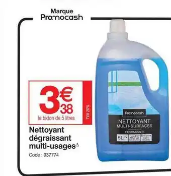 Promocash Nettoyant Dégraissant Multi-usages offre