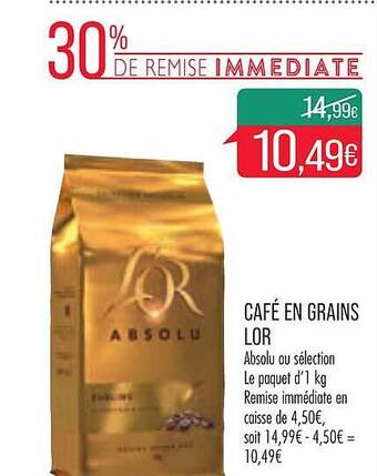 Match Café En Grains L'or offre