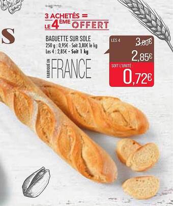 Match Baguette Sur Sole offre