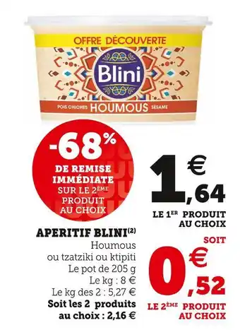 Super U Blini aperitif offre