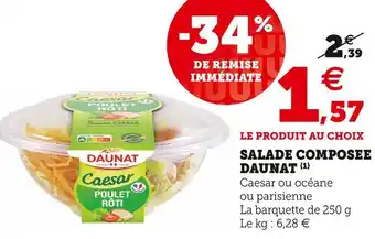 Super U Daunat salade composee offre