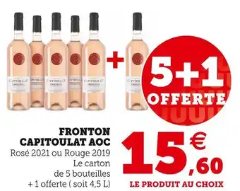 Super U Capitoulat fronton aoc offre