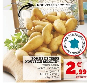Super U Pomme de terre nouvelle recolte offre