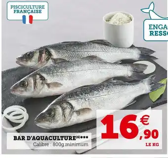 Super U Bar d'aquaculture offre