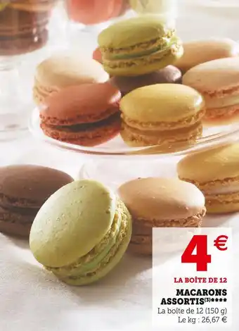 Super U Macarons assortis offre
