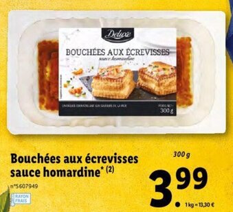 Lidl Bouchées Aux écrevisses offre