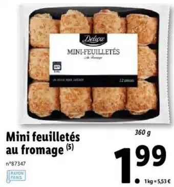 Lidl Mini Feuilletes Au Fromage offre