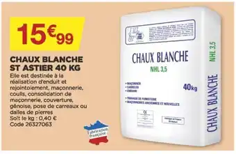 Chaux Blanche St Astier 40 kg