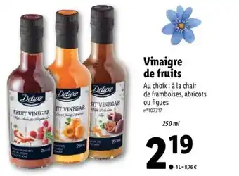 Lidl Vinaigre De Fruits offre