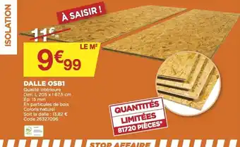 Bricomarché Dalle OSB1 offre