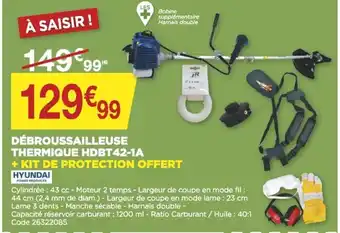 Bricomarché Debroussailleuse Thermique HDBT42-1A offre