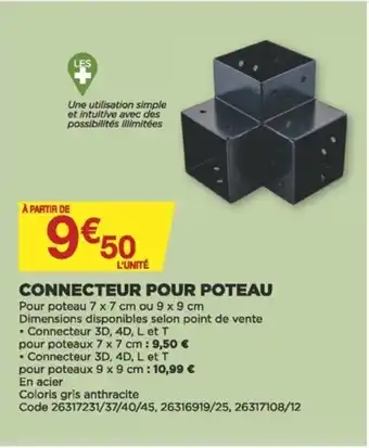 Bricomarché Connecteur Pour Poteau offre