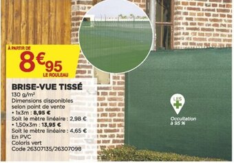 Bricomarché Brise-Vue Tissé offre