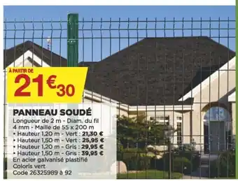 Bricomarché Panneau Soudé offre