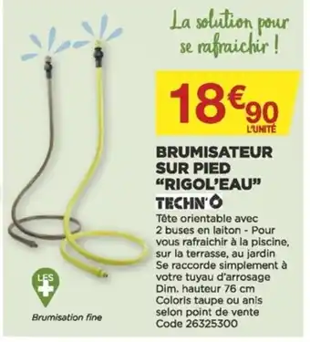 Brumisateur Sur Pied "Rigol'eau" Techn