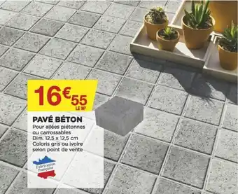 Bricomarché Pavé Béton offre