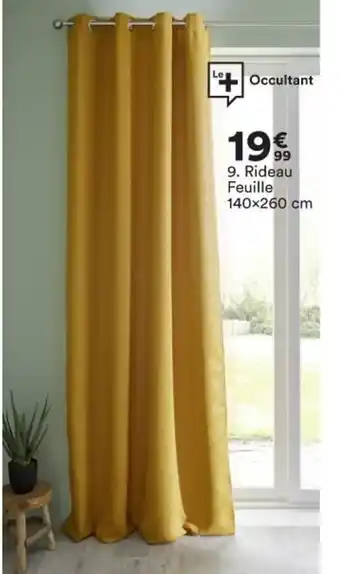 BUT Rideau Feuille 140x260 cm offre