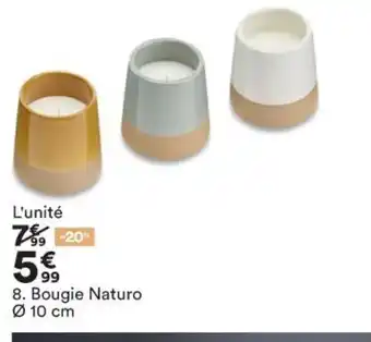 BUT Bougie Naturo Ø 10 cm offre