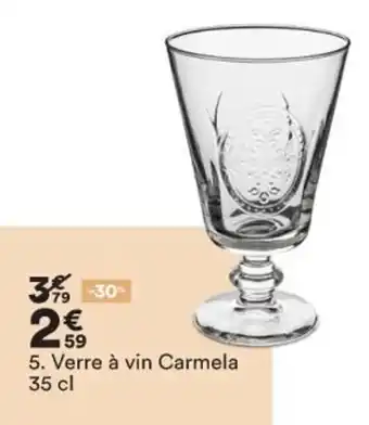BUT Verre à vin Carmela 35 cl offre