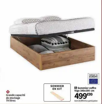 Sommier Coffre Vigo 140 X 190 Cm
