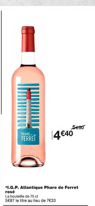 Monoprix I.g.p. Atlantique Phare De Ferret Rosé offre