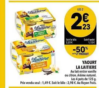 Supeco Yaourt La Laitière offre