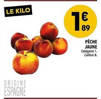 Supeco Pêche Jaune offre