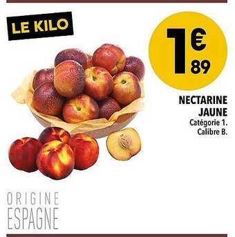 Supeco Nectarine Jaune offre