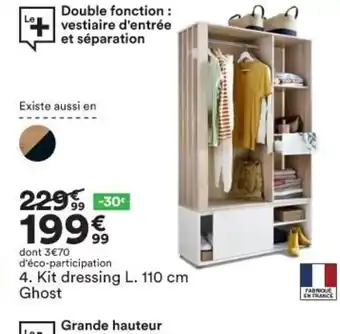 BUT Kit Dressing 110cm Ghost offre