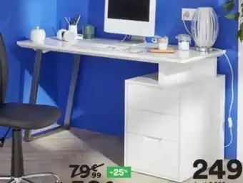 BUT Bureau 3 Tiroirs Misty offre