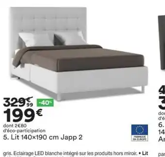BUT Lit 140x190cm Japp 2 offre