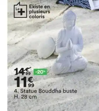 BUT Statue Bouddha Buste 28cm offre