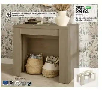 BUT Console Extensible Charly +Allonges offre