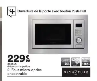 BUT Four Micro-Ondes Encastrable offre