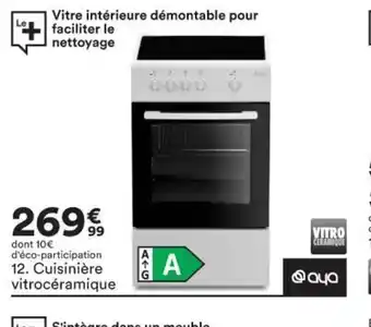BUT Cuisinière vitrocéramique offre