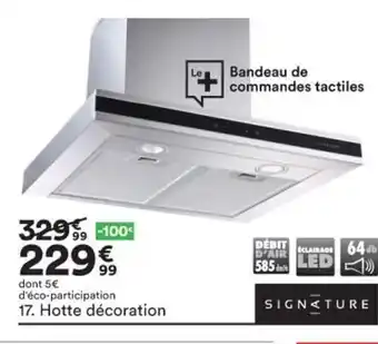 BUT Hotte Décoration offre