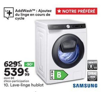 BUT Samsung Lave-Linge Hublot offre
