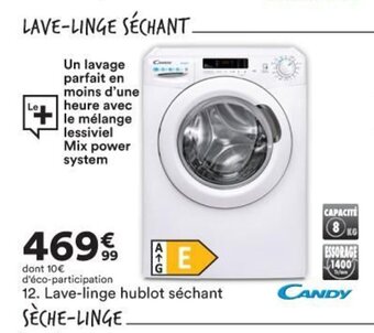 BUT Candy Lave-Linge Hublot Séchant offre
