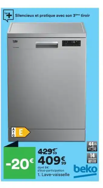 BUT Beko Lave-Vaisselle offre