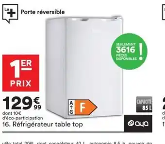 BUT Réfrigérateur Table Top offre