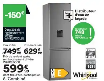 BUT Whirlpool Combiné offre