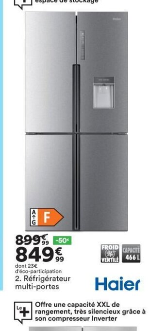 BUT Haier Réfrigérateur Multi-Portes offre